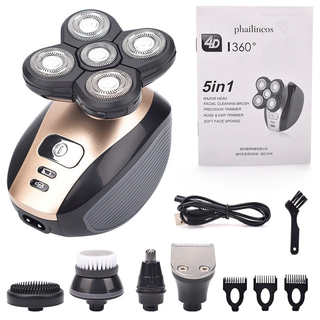 SleekShaver Pro - Head Shaver and 5 in 1 Grooming Kit